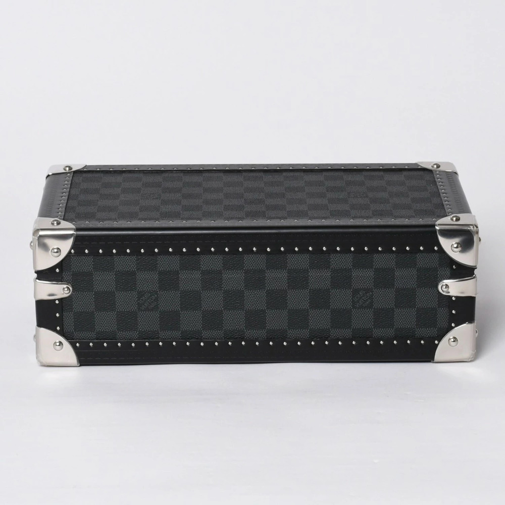 LOUIS VUITTON Trunk Coffret Montres Watch Case Damier Graphite Black